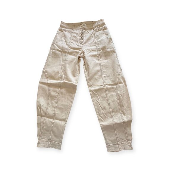 Ulla Johnson Brodie Jeans, Cream, Size 8, New with tag, MSRP $395 - Picture 8 of 16